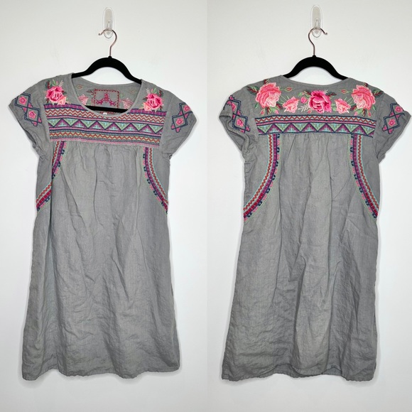 Johnny Was | Dresses | Johnny Was Floral Linen Shift Dress | Poshmark